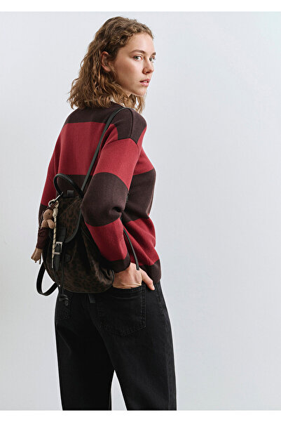 Mavi Block Colored Burgundy Knitwear Polo 1710708-90695