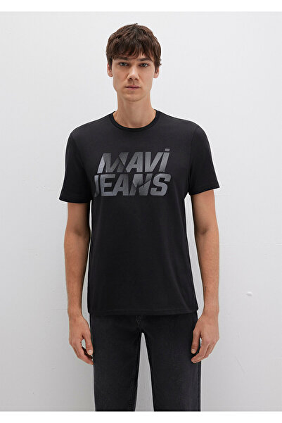 Mavi Logo Printed Black T-Shirt Regular Fit / Regular Cut 0610260-900