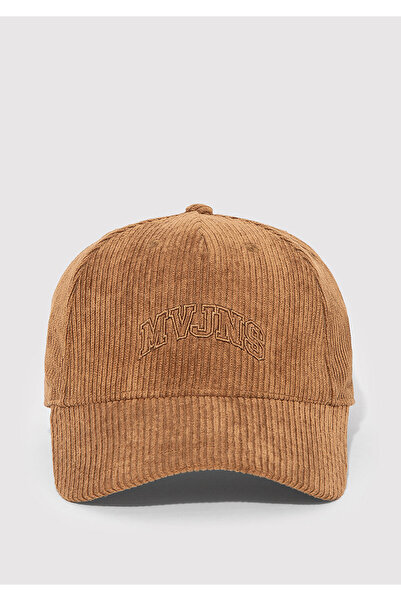 Mavi Mvjns Embroidered Brown Velvet Hat 0911928-89465