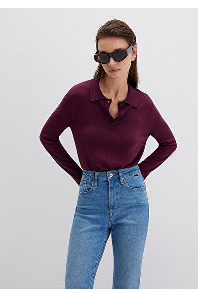 Mavi Wool Blend Claret Red Knitwear Polo 1710712-87830