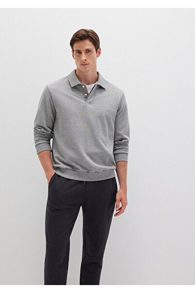 Mavi Polo Neck Gray Sweatshirt 0S10420-80018