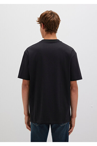 Mavi Μπλουζάκι με στάμπα Pro Logo Μαύρο Loose Fit / Loose Comfortable Cut 0613087-900