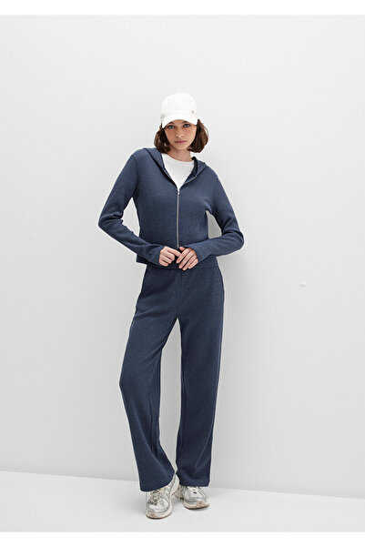 Mavi Textured Navy Blue Sweatpants 1011033-32184