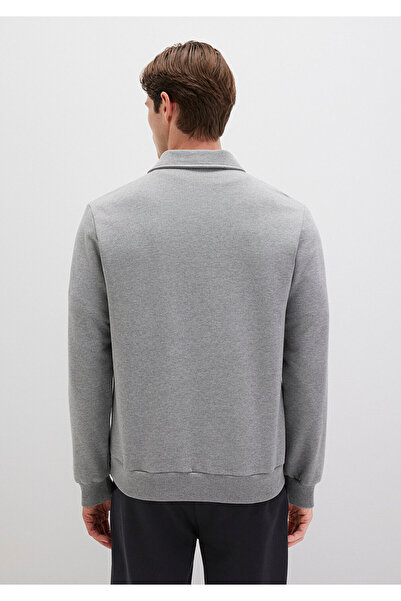Mavi Polo Neck Gray Sweatshirt 0S10420-80018