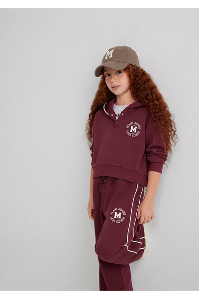 Mavi Jeans Printed Burgundy Sweatshirt 7S10122-70393