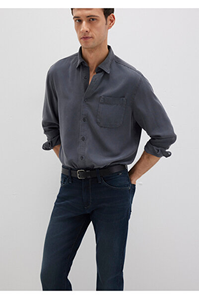 Mavi Anthracite Tencel Tm Lyocell Shirt Regular Fit / Regular Cut 0211647-80106