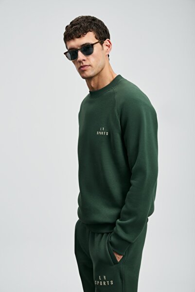 Lufian 112030186 Sıgma Men's Sweatshirt Green