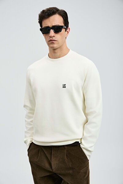 Lufian 112030179 Grant Men's Sweatshirt White