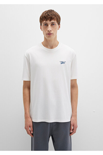 Mavi Printed Ecru T-Shirt Loose Fit / Loose Relaxed Fit 0612840-70057