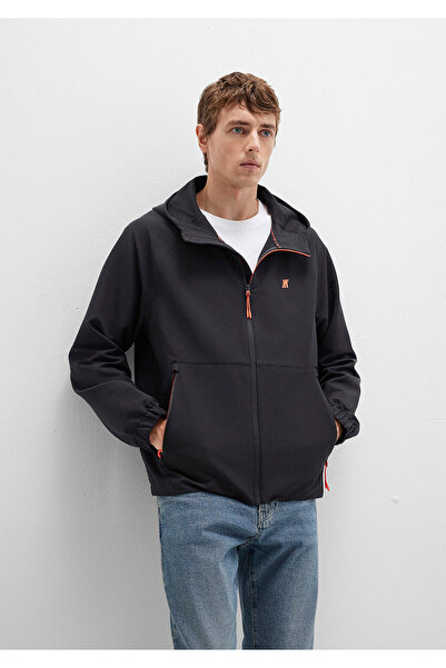 Mavi Water Repellent K Hooded Black Jacket Regular Fit / Normal Cut 0110610-71379