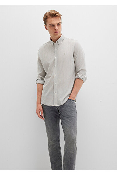 Mavi Striped Khaki Shirt Slim Fit / Slim Fit 0211402-91332