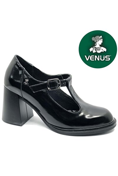 Venüs حذاء Amitar ذو الكعب الكلاسيكي المريح للنساء من الجلد الطبيعي باللون ال...