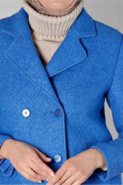 Alvina Пальто з кружевим коміром і ґудзиками - 90381-1