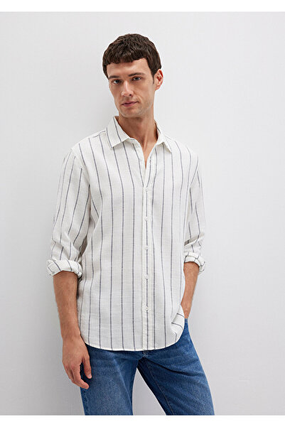 Mavi Striped White Shirt Regular Fit / Regular Cut 0211712-90938