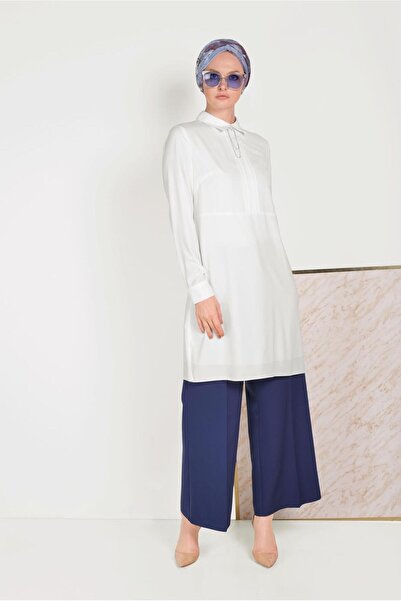 Alvina 40446 Model Classic Tunic - Collar Detail