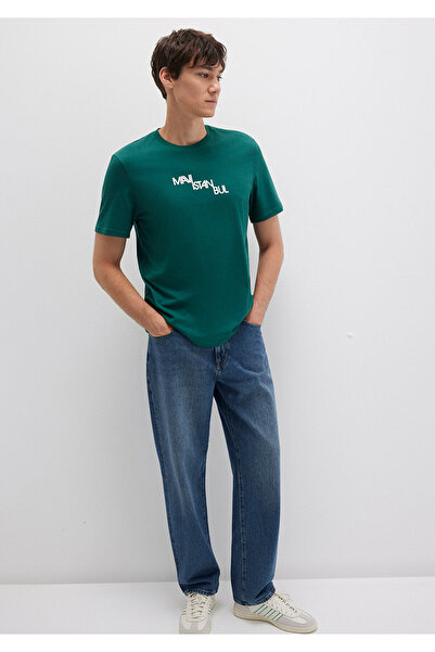 Mavi Istanbul Printed Green T-Shirt Regular Fit / Regular Cut 0612274-90960