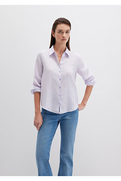 Mavi Lilac Linen Shirt Regular Fit / Regular Cut 1211188-70523