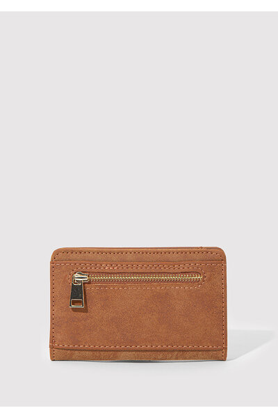 Mavi Faux Suede Brown Wallet 1913452-25818
