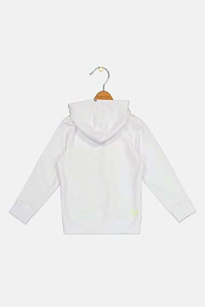 MESSİ Vingino x Toddlers Boy Sportswear Fit Long Sleeves Outdoor Hoodie, White