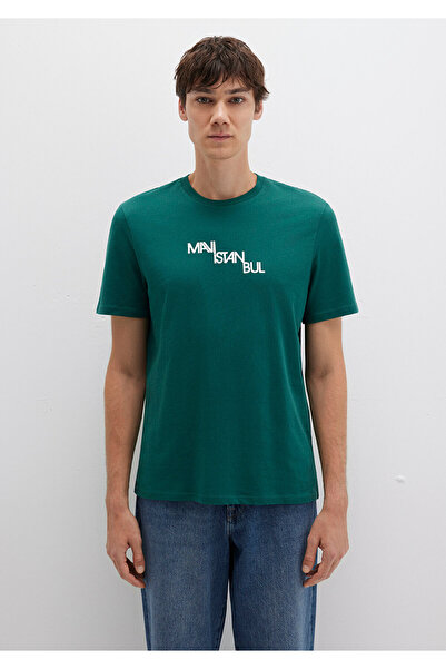 Mavi Istanbul Printed Green T-Shirt Regular Fit / Regular Cut 0612274-90960