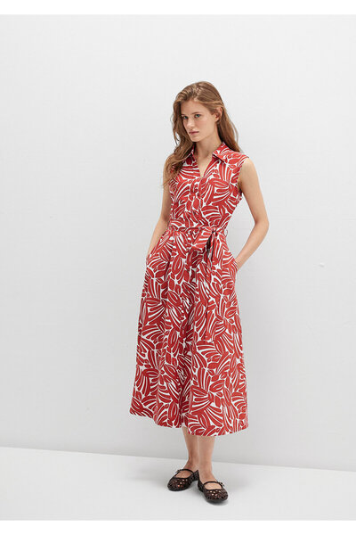 Mavi Printed Red Long Dress 1310766-91314