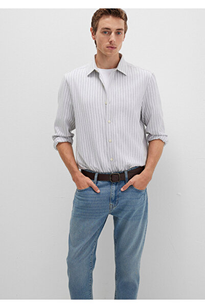 Mavi Striped Gray Shirt Regular Fit / Regular Cut 0211693-91013