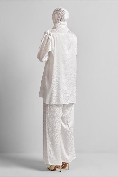 Alvina Jacquard Satin Pants Suit 45580