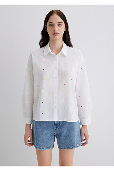 Mavi Textured Ecru Shirt Oversize / Wide Cut 1210839-70057