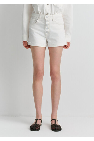 Mavi Fiora 90S Off-White Jean Shorts 1411222-89782