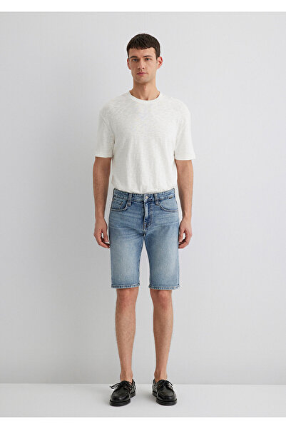 Mavi Tim Street Shaded Indigo Blue Jean Shorts 0428489643