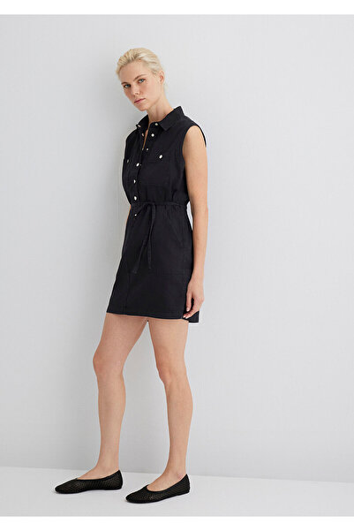 Mavi Simla Gold Classic Misty Black Jean Dress 1310659-89758