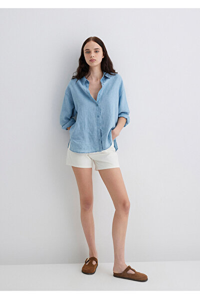 Mavi Verna Off White 90S Jean Shorts 1410059-90443