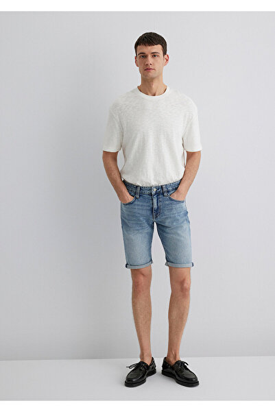 Mavi Tim Street Shaded Indigo Blue Jean Shorts 0428489643