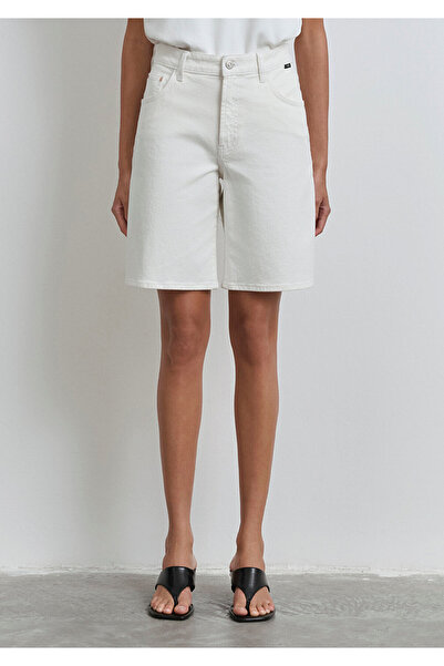 Mavi Melina Real Blue Off-White Jean Shorts 1410144-89746