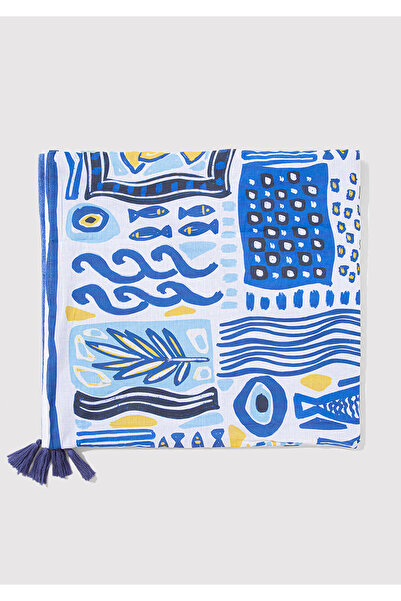 Mavi Evil Eye Bead Patterned Towel 1913655-28616