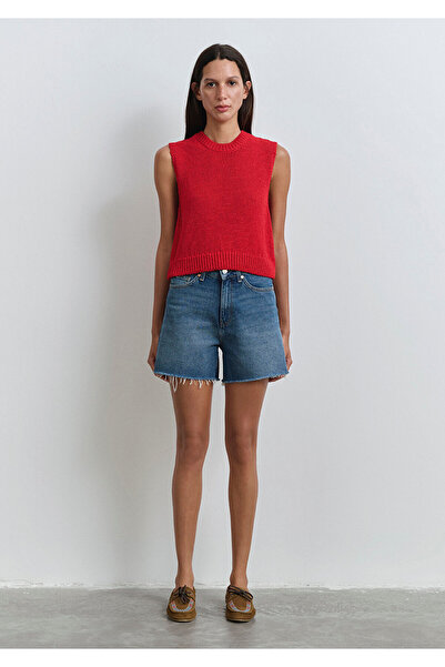 Mavi Millie 90lar Koyu Mavi Jean Şort 1458989751