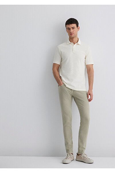 Mavi James Faded Green Comfort Gabardine Trousers 0042489454