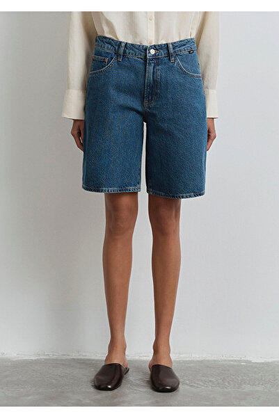 Mavi Melina Real Blue Puslu Koyu Jean Şort 1410144-89745