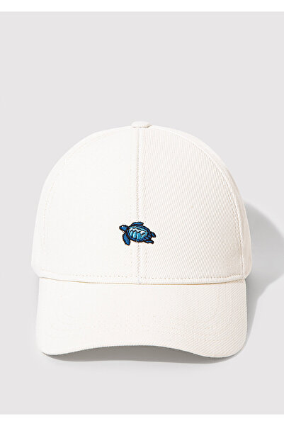 Mavi Turtle Embroidered Ecru Hat 1913011-28458