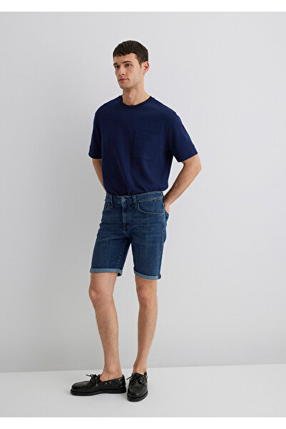 Mavi Brian Premium Blue Koyu Vintage Mavi Jean Şort 0418489817