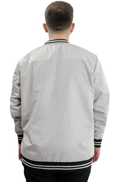 ModeXL Men's Large Size Double Sided Gray Coat - Mode XL 23652