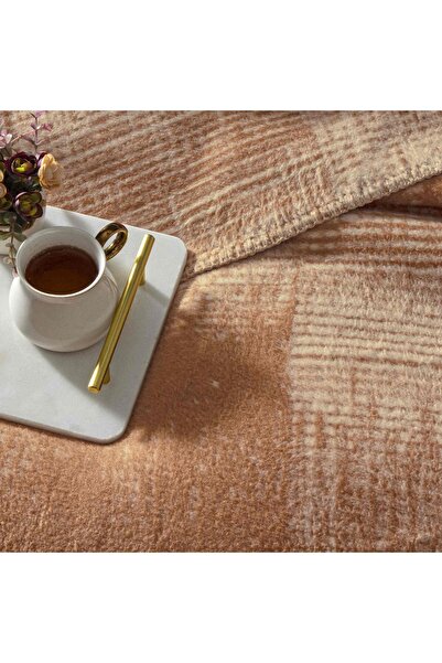 Taç Ziggy Cotton Double Blanket Brown
