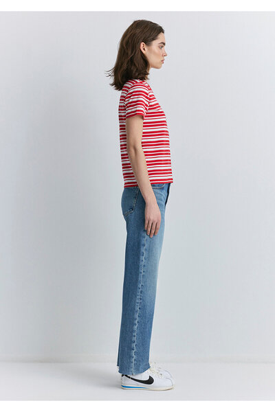 Mavi Striped Red T-Shirt Slim Fit 1613084 -85422