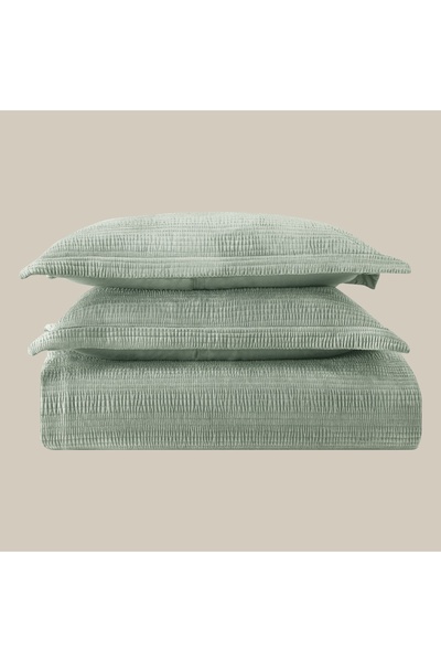 Linens Velona Double Bedspread Set Green