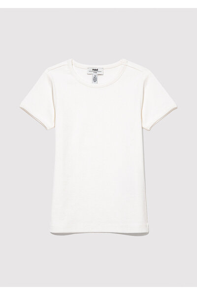 Mavi Ribbed Ecru Basic T-Shirt Fitted / Bodycon Cut 7610260-70057