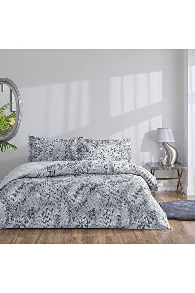 Taç Taç Ornıva Satin Double Duvet Cover Set Gray