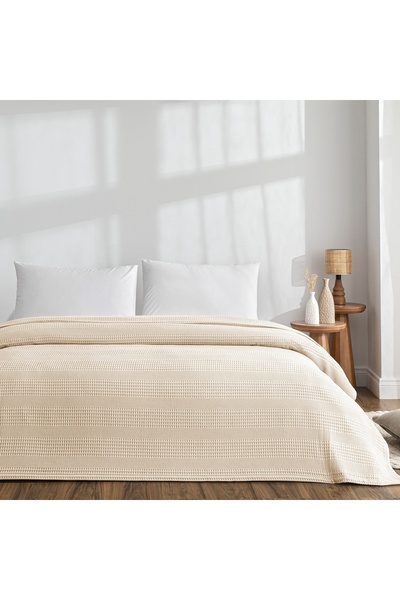 Taç Monet Cotton Single Person Pike Cream Color