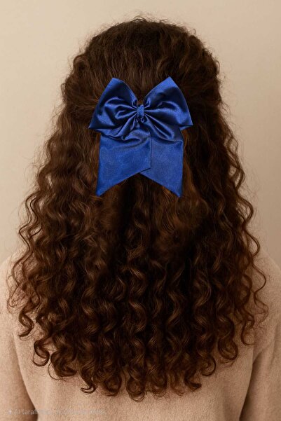 diclecollection Agrafă de păr din material textil cu fundă cu clemă automată ...