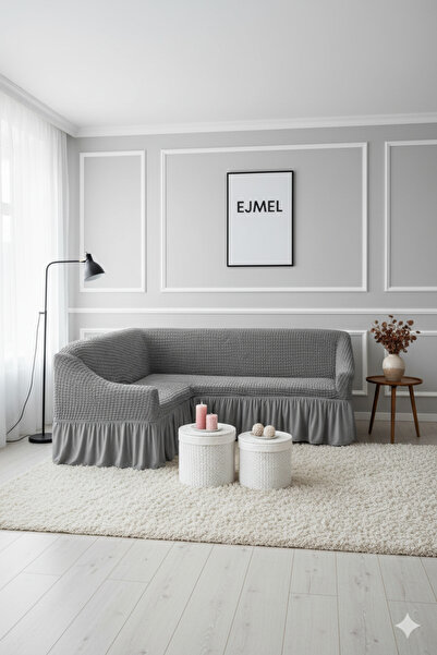 StarMall أريكة زاوية Bürümcük، غطاء أريكة، غطاء أريكة، مطاط، مع تنورة، زاوية ...