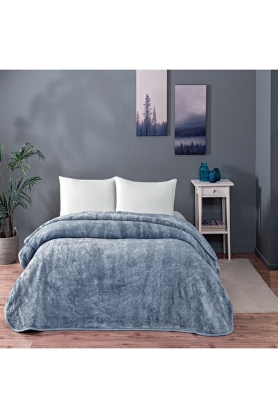 Taç Midnight Single Blue Blanket